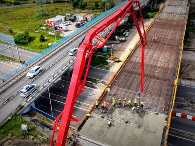 Trwa budowa układu nośnego estakady na ul. Elbląskiej