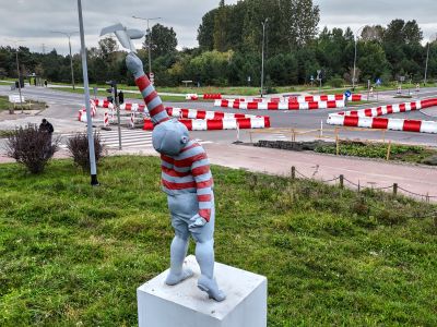 Trwają prace na skrzyżowaniu ul. Czarny Dwór z al. Jana Pawła II